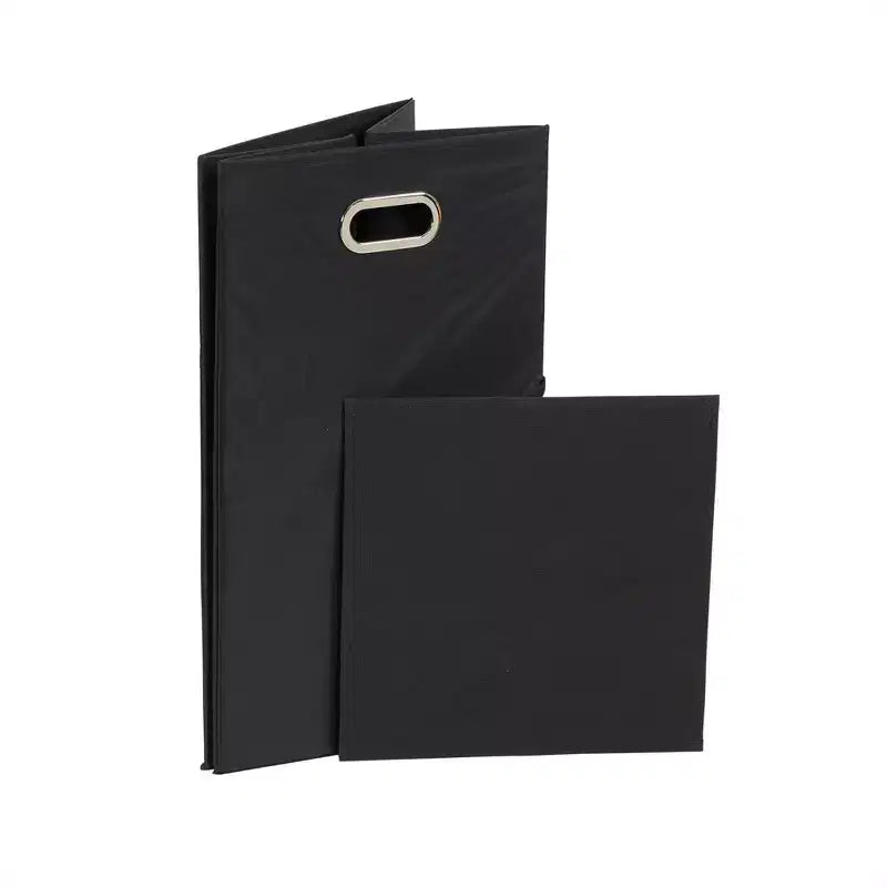 Cesto Portabiancheria Nero Household Essentials