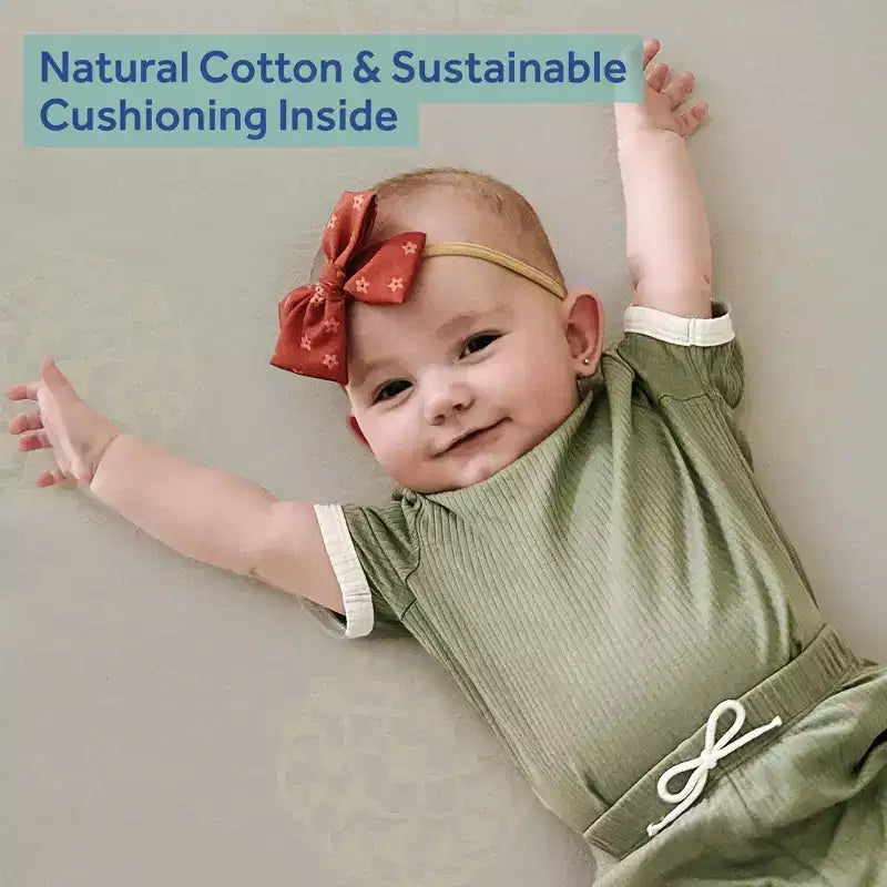 Materasso Sealy Cotton Cozy Rest a 2 stadi per culla e lettino: ipoallergenico, con rivestimento impermeabile, rigidità media, spessore 14 cm