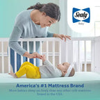 Materasso Sealy Cotton Cozy Rest a 2 stadi per culla e lettino: ipoallergenico, con rivestimento impermeabile, rigidità media, spessore 14 cm