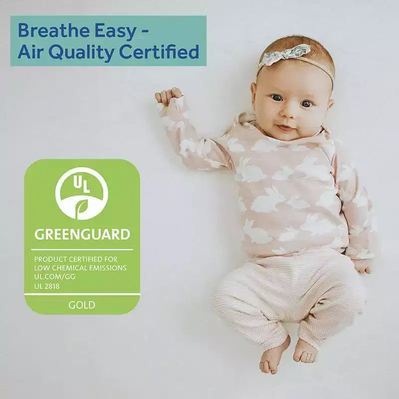 Materasso Sealy Cotton Cozy Rest a 2 stadi per culla e lettino: ipoallergenico, con rivestimento impermeabile, rigidità media, spessore 14 cm