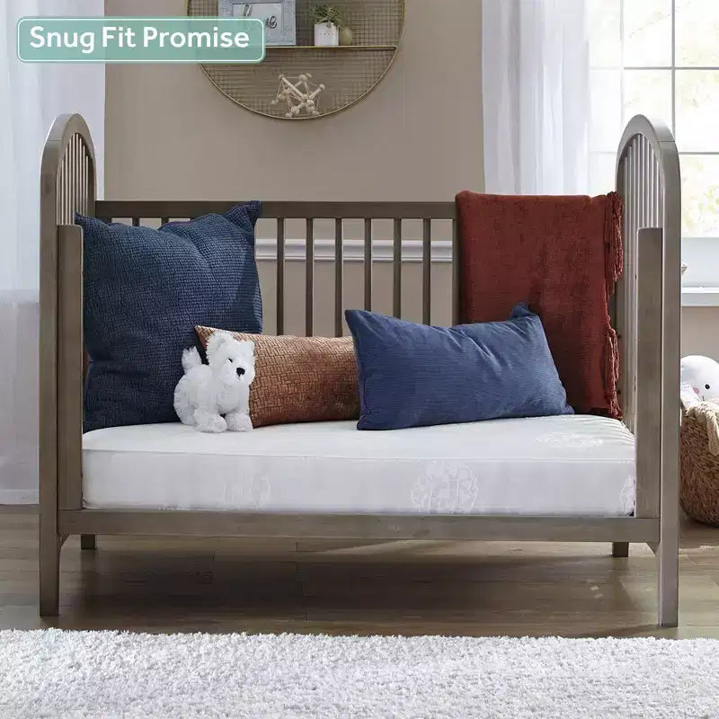 Materasso Sealy Cotton Cozy Rest a 2 stadi per culla e lettino: ipoallergenico, con rivestimento impermeabile, rigidità media, spessore 14 cm
