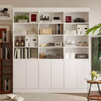 Famapy White Large - scale Bookcase: Rich Storage Space in a Minimalist Design