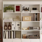 Famapy Libreria Grande Bianca: Ampio Spazio di Archiviazione in un Design Minimalista