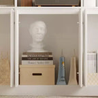 Famapy Libreria Grande Bianca: Ampio Spazio di Archiviazione in un Design Minimalista