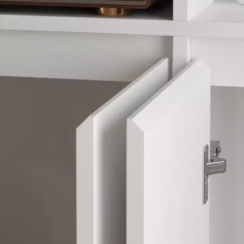 Famapy Libreria Grande Bianca: Ampio Spazio di Archiviazione in un Design Minimalista
