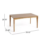 Christopher Knight Home Willow Set da Pranzo Imbottito 5 Pezzi in Legno e Metallo