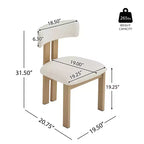 Christopher Knight Home Willow Set da Pranzo Imbottito 5 Pezzi in Legno e Metallo