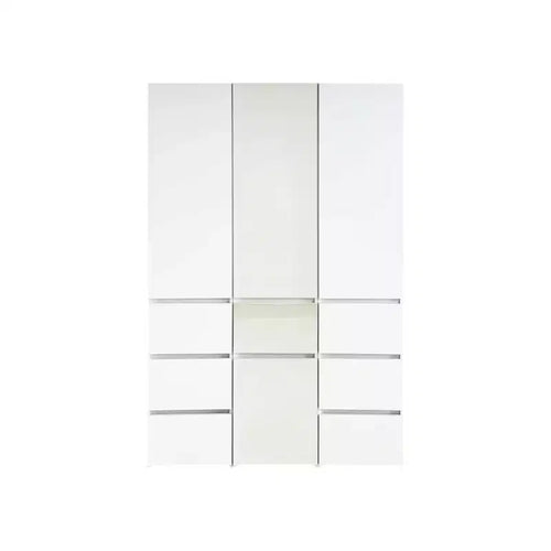 HomeStock 70.9 in.H x 17.72 in.W White Wood Composite Closet System for Universal Storage with Storage Bins