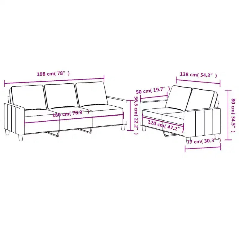 vidaXL Set Divani Nero Poliestere, Metallo, Textilene, Legno Multistrato