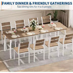 Set da pranzo da 5 pezzi per 4 persone, tavolo da cucina moderno e 4 sedie, struttura in metallo salvaspazio, per piccoli appartamenti, sala da pranzo