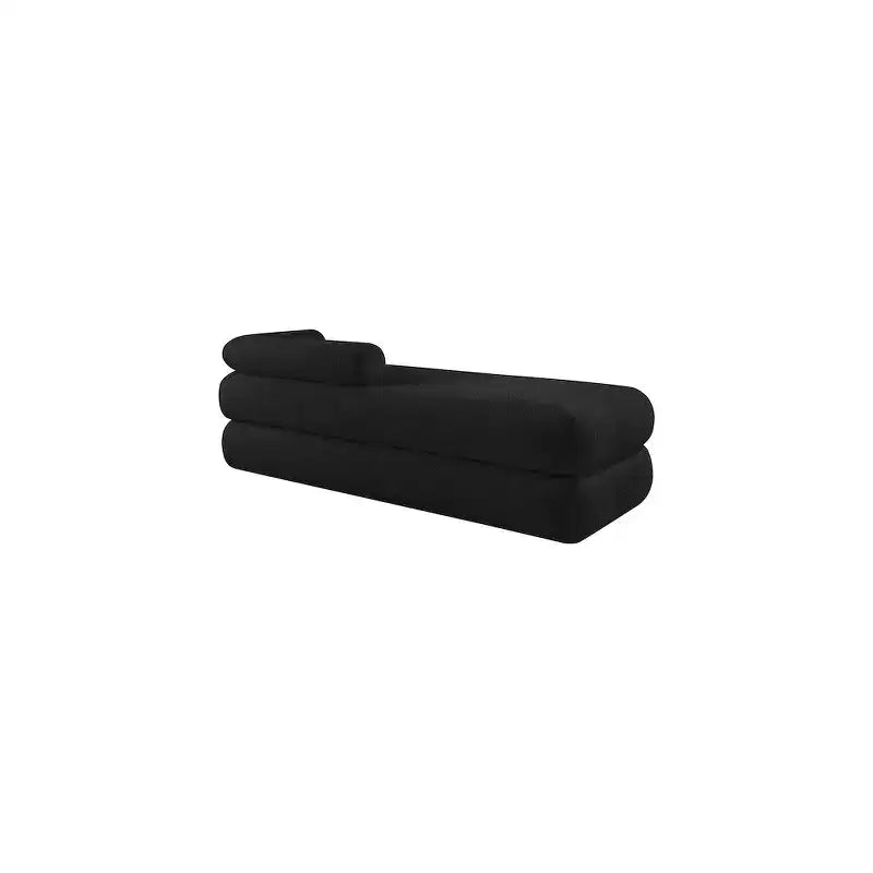 Meridian Furniture, Panca Kennedy in tessuto effetto montone Teddy
