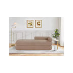 Meridian Furniture, Panca Kennedy in tessuto effetto montone Teddy