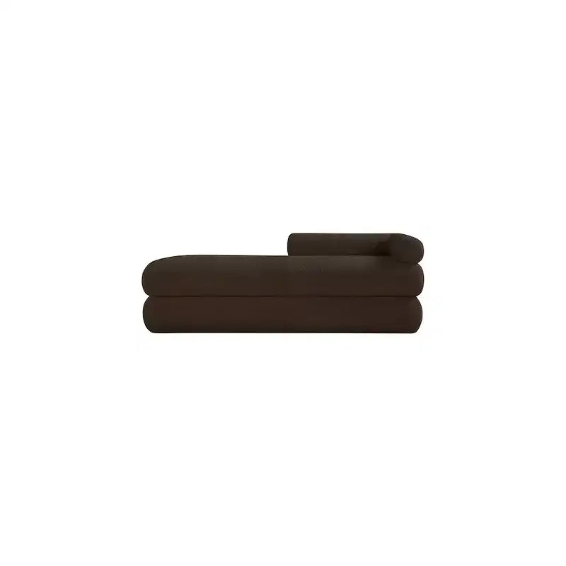 Meridian Furniture, Panca Kennedy in tessuto effetto montone Teddy