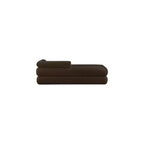 Meridian Furniture, Panca Kennedy in tessuto effetto montone Teddy