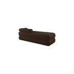 Meridian Furniture, Panca Kennedy in tessuto effetto montone Teddy