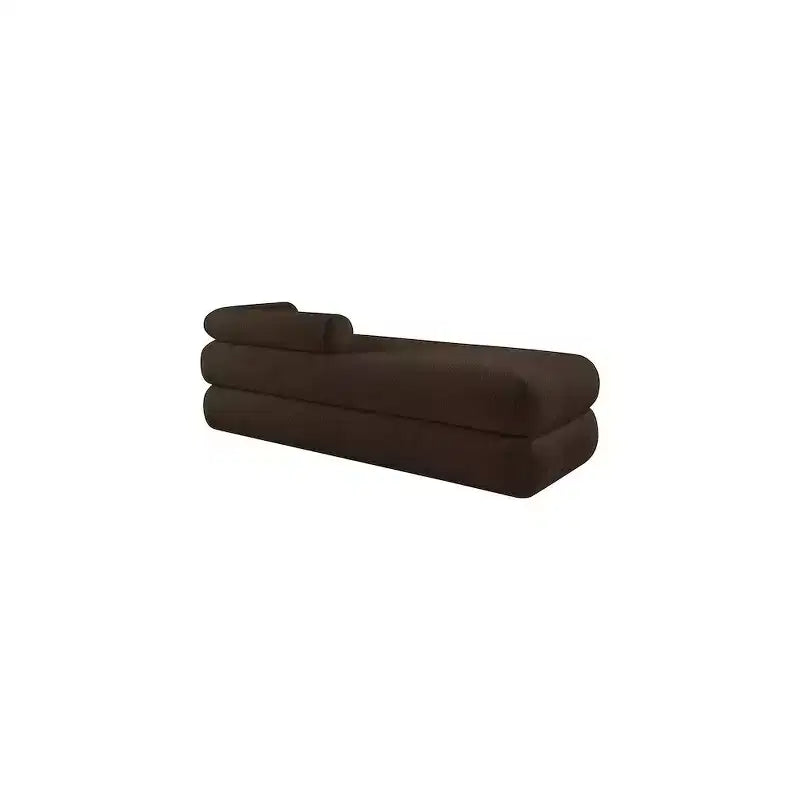 Meridian Furniture, Panca Kennedy in tessuto effetto montone Teddy