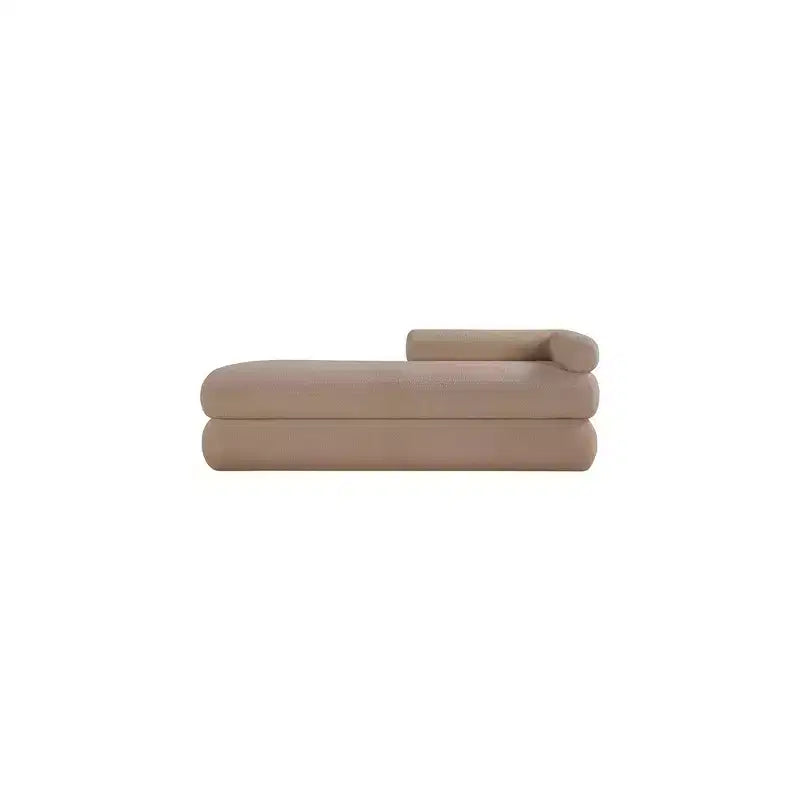 Meridian Furniture, Panca Kennedy in tessuto effetto montone Teddy