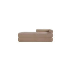 Meridian Furniture, Panca Kennedy in tessuto effetto montone Teddy