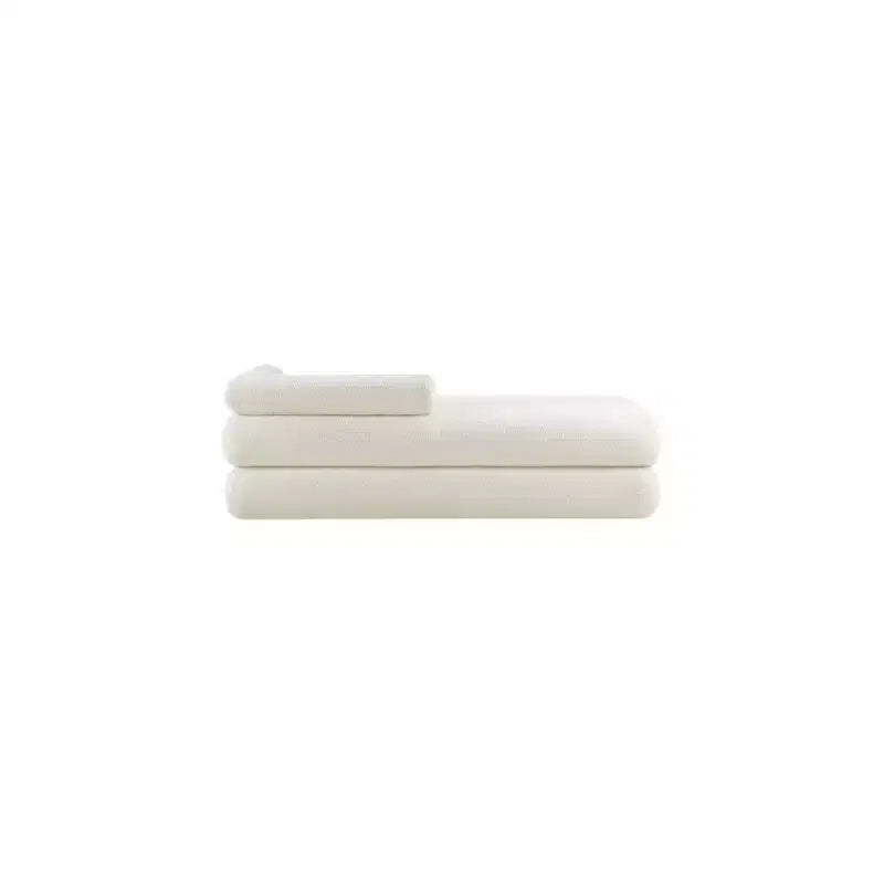 Meridian Furniture, Panca Kennedy in tessuto effetto montone Teddy