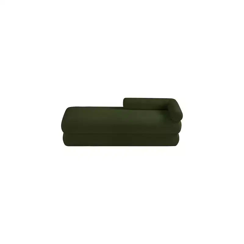 Meridian Furniture, Panca Kennedy in tessuto effetto montone Teddy