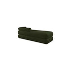 Meridian Furniture, Panca Kennedy in tessuto effetto montone Teddy