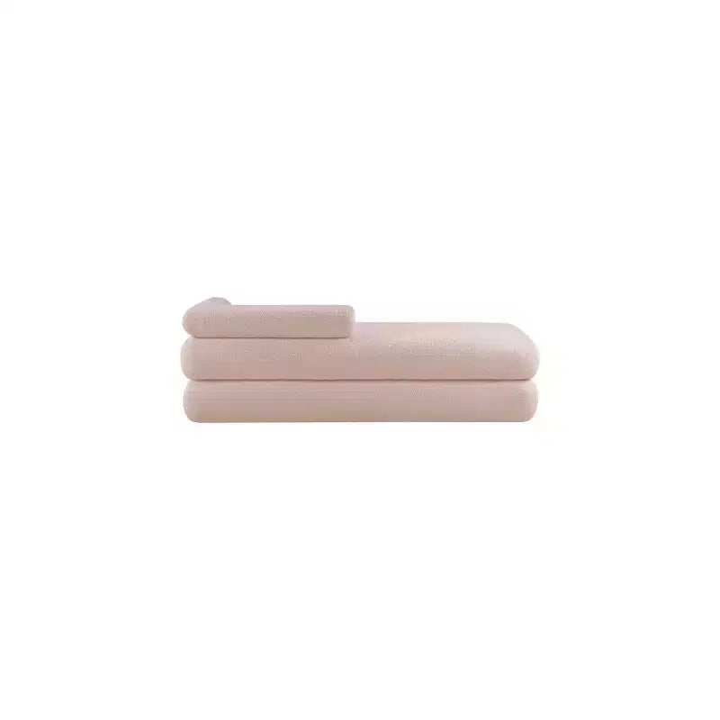 Meridian Furniture, Panca Kennedy in tessuto effetto montone Teddy