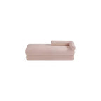 Meridian Furniture, Panca Kennedy in tessuto effetto montone Teddy