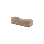 Meridian Furniture, Panca Kennedy in tessuto effetto montone Teddy
