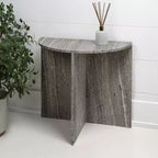 Tavolino consolle Patrice 20 Art Déco minimalista, in marmo naturale e fatto a mano