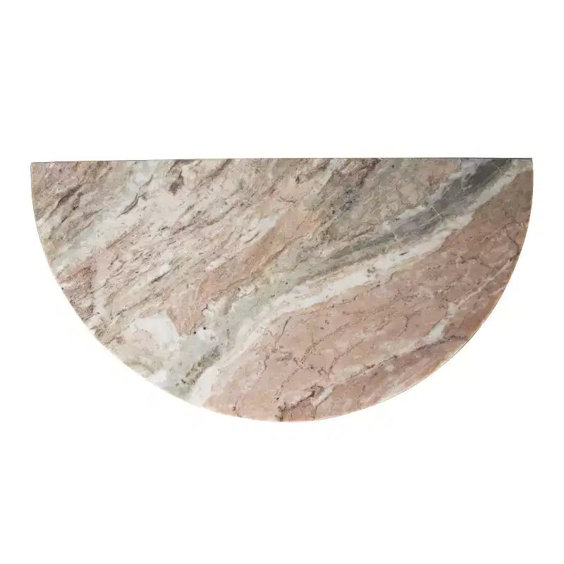 Tavolino consolle Patrice 20 Art Déco minimalista, in marmo naturale e fatto a mano