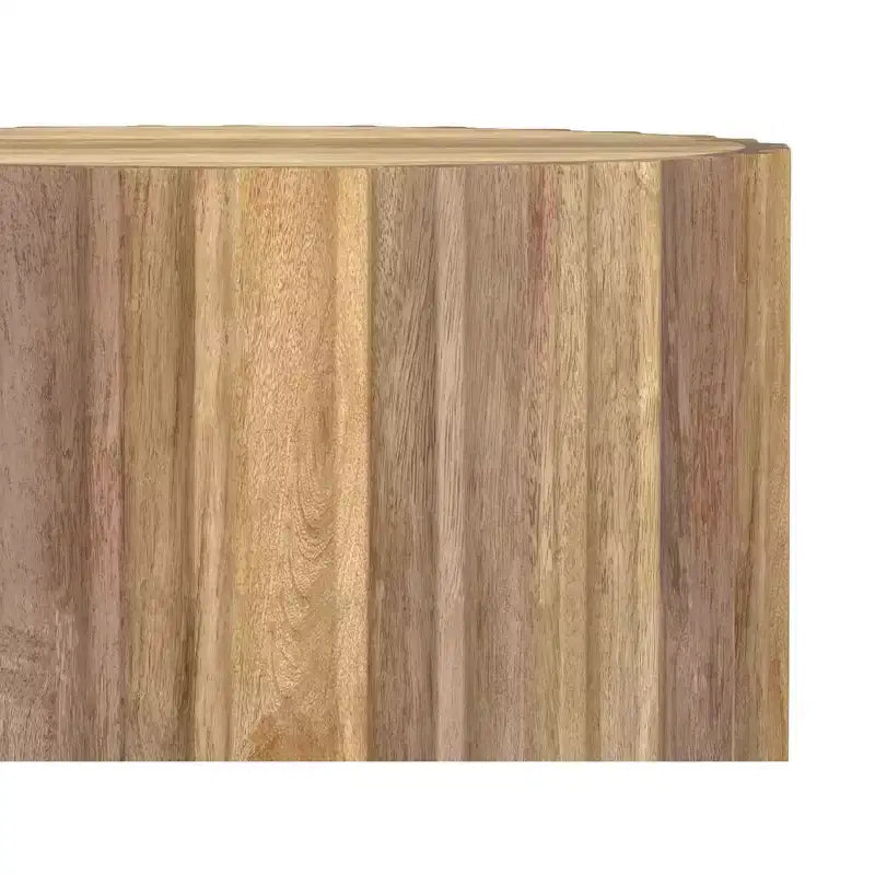Tavolino finale contemporaneo boho Doncaster in legno massello di mango, larghezza 40 cm, già assemblato
