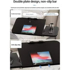 Tavolo da letto con ruote, tavolo da letto regolabile in altezza da 23,6 a 37,4 pollici, tavolo da letto mobile con rotelle, scrivania da letto per l'home office