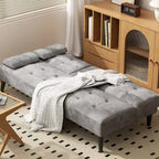 Divano letto futon convertibile Celebalcony, divano reclinabile piccolo, divano letto regolabile 64 per soggiorno, bracciolo rimovibile