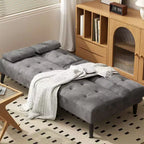 Divano letto futon convertibile Celebalcony, divano reclinabile piccolo, divano letto regolabile 64 per soggiorno, bracciolo rimovibile