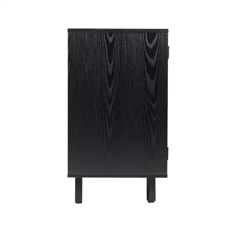 Mobile bar e credenza con mobiletto contenitore, supporti per calici sospesi e portabottiglie