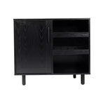 Mobile bar e credenza con mobiletto contenitore, supporti per calici sospesi e portabottiglie
