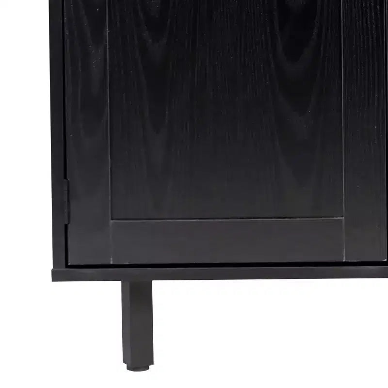 Mobile bar e credenza con mobiletto contenitore, supporti per calici sospesi e portabottiglie