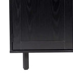 Mobile bar e credenza con mobiletto contenitore, supporti per calici sospesi e portabottiglie