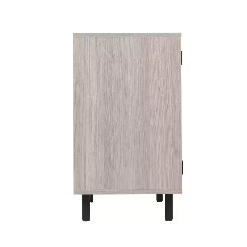 Mobile bar e credenza con mobiletto contenitore, supporti per calici sospesi e portabottiglie