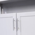 Buffet e Madia da 40 Pollici con Ripiano Aperto e Mobile Contenitore a Doppia Anta